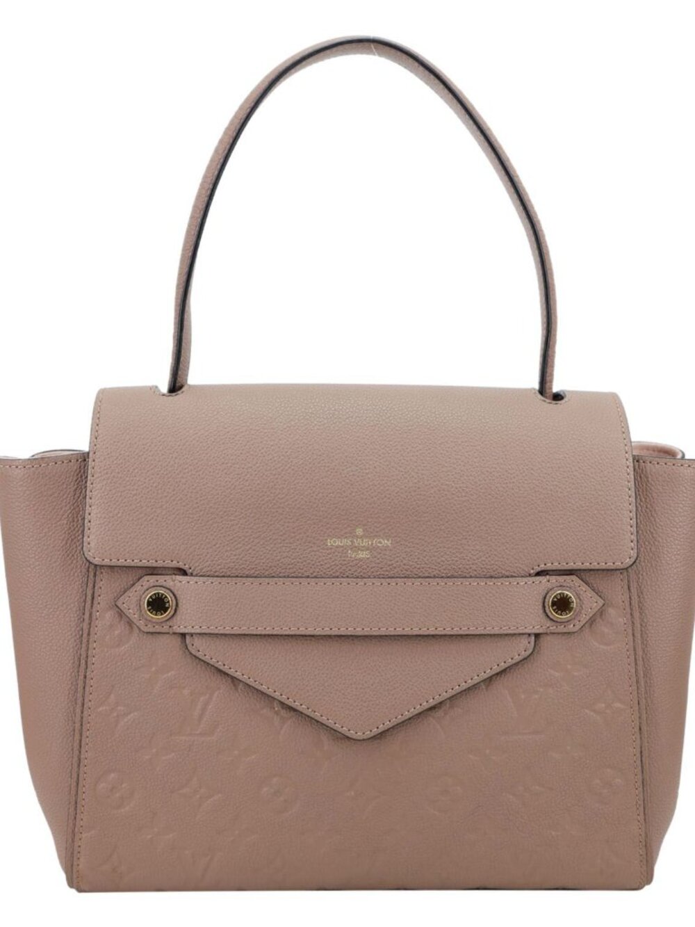 Louis Vuitton Trocadero Monogram Empreinte Leather Shoulder Bag Beige